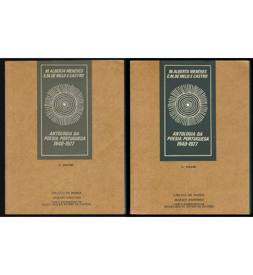 ANTOLOGIA DA POESIA PORTUGUESA 1940 1977 - 2 VOLUMES